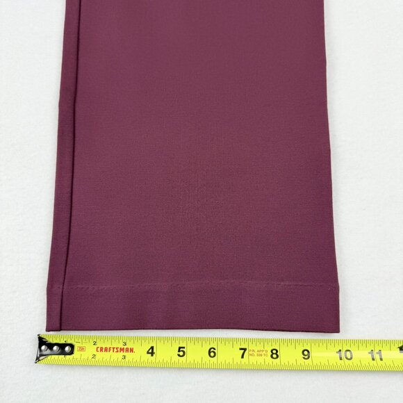 Liz Claiborne Women's Audra Wine Straight Leg Pull-on Stretch Pants Size XL NWT - Picture 10 of 11